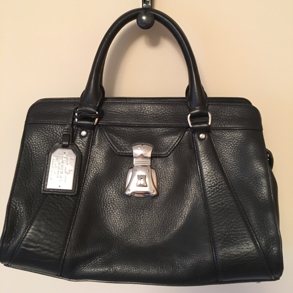 Ralph Lauren black leather Purse